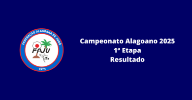 Campeonato Alagoano de Judô 2025 – 1ª Etapa – Resultados